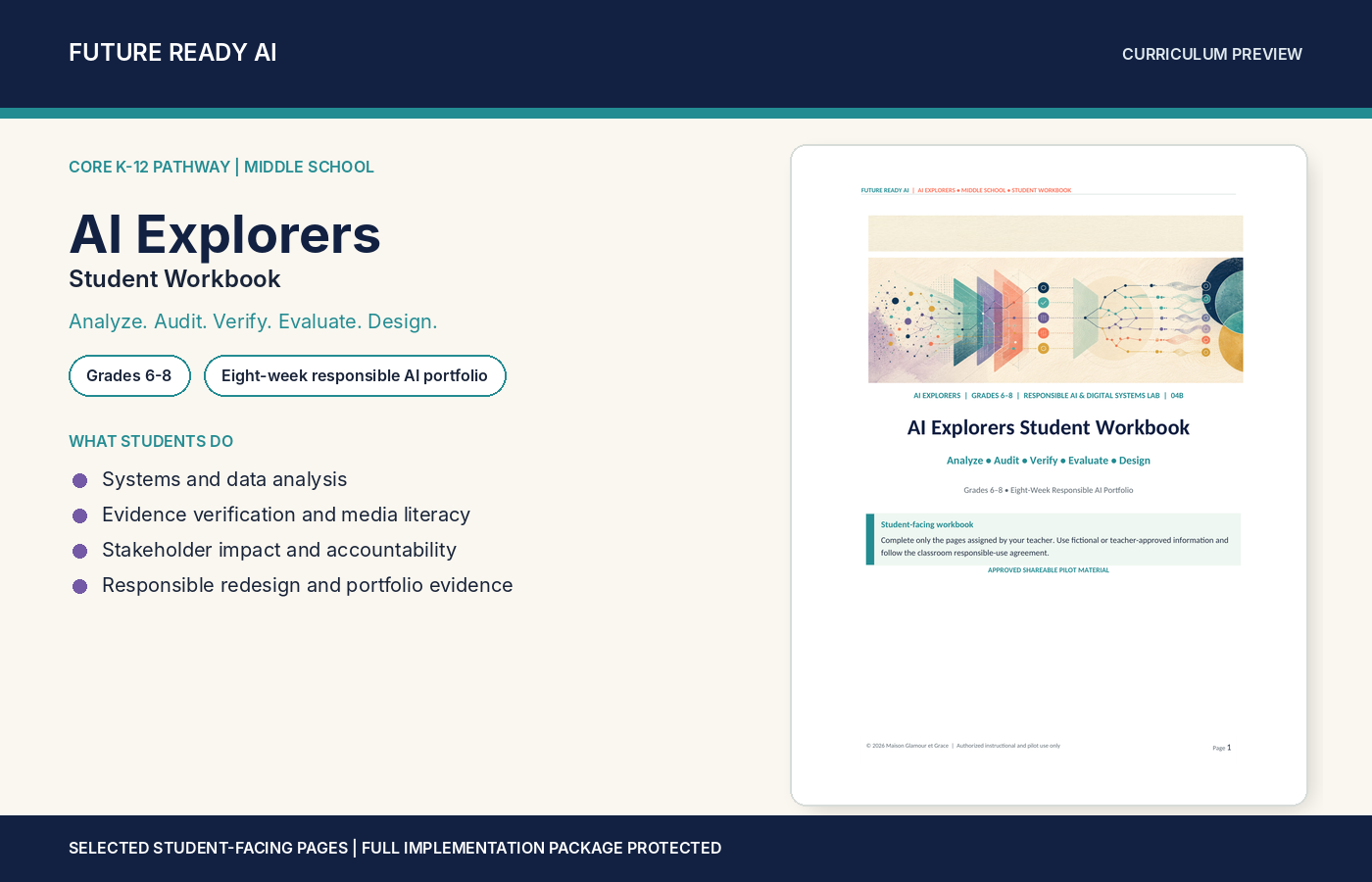 AI Explorers public curriculum preview