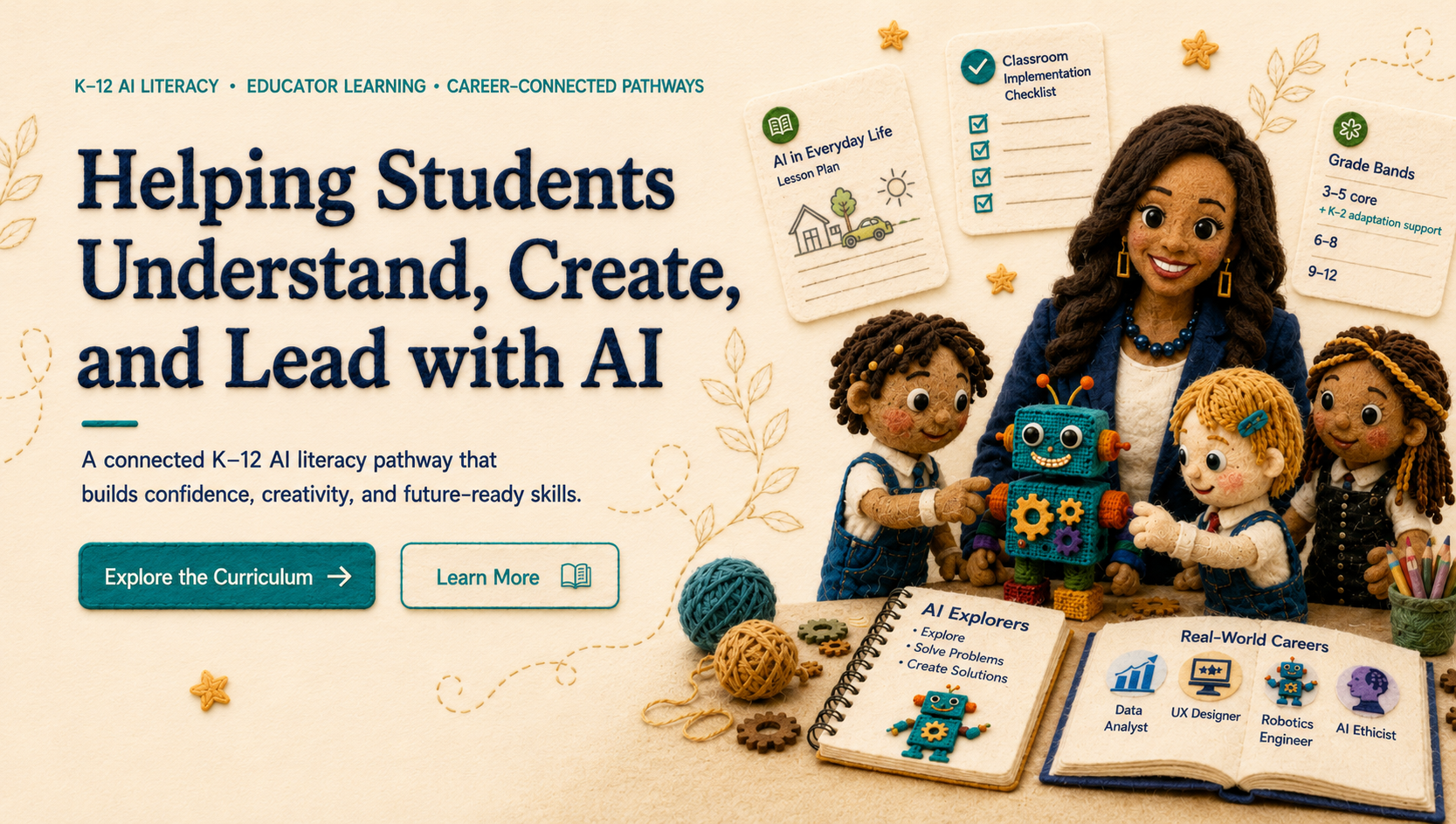 Helping Students Understand, Create, and Lead with AI